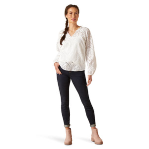 Women's Decelea L/s Blouse- White