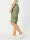 Charlie Stitched Detail Skirt- Khaki