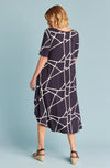 Origina Tri Dress- Navy Marble