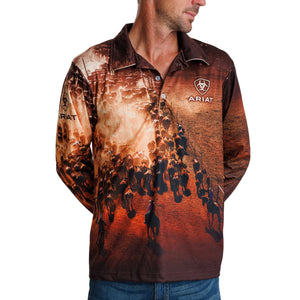 Adult Fishing Shirt- cattle muster