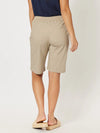 Santorini Cotton Pull On Shorts - Natural