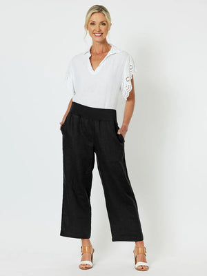 Lara Wide Leg Linen Pant