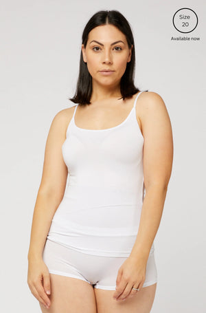 Tani Shoe String Singlet - White