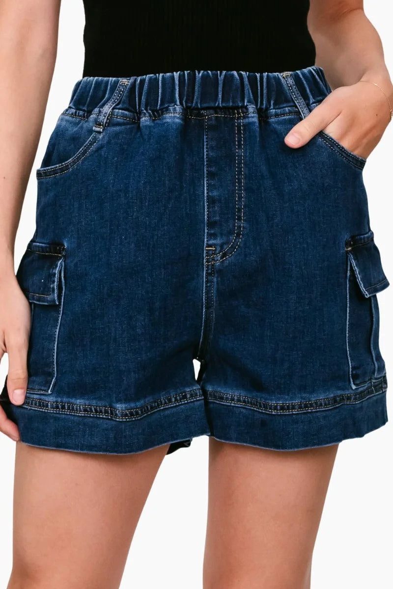 CD Dark Denim Shorts