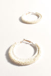 Bead and Raffia Event Hoops