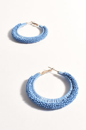 Bead and Raffia Event Hoops