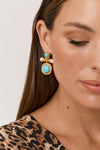 Statement Stone Drop Earrings