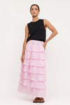 Maisy Ruffle Ramie Skirt