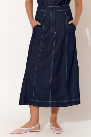 Alexandria Light Weight Denim Skirt