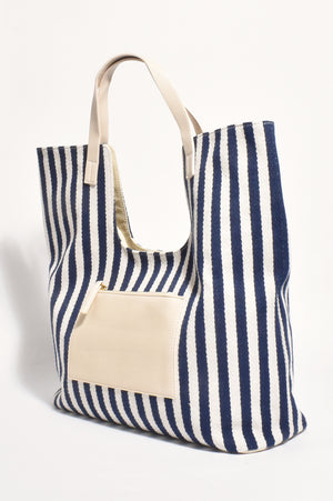 Summa Stripe Canvas Tote