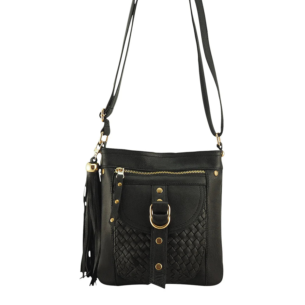 Gold Jamie Crossbody | Black