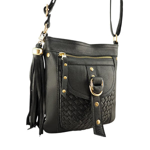 Gold Jamie Crossbody | Black