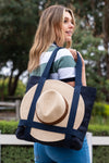 Hat Carry Tote Bag- Navy