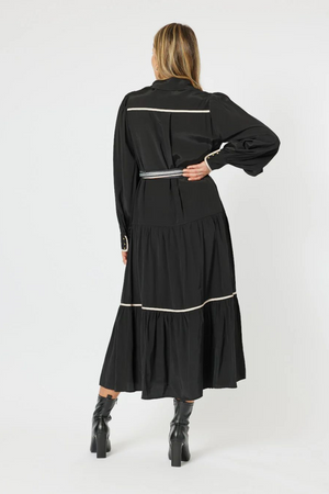 Roma Trim Dress With Scarf Belt