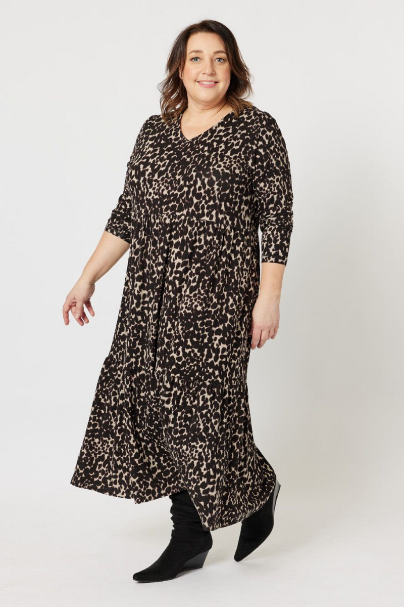 Animal Jersey Print Dress