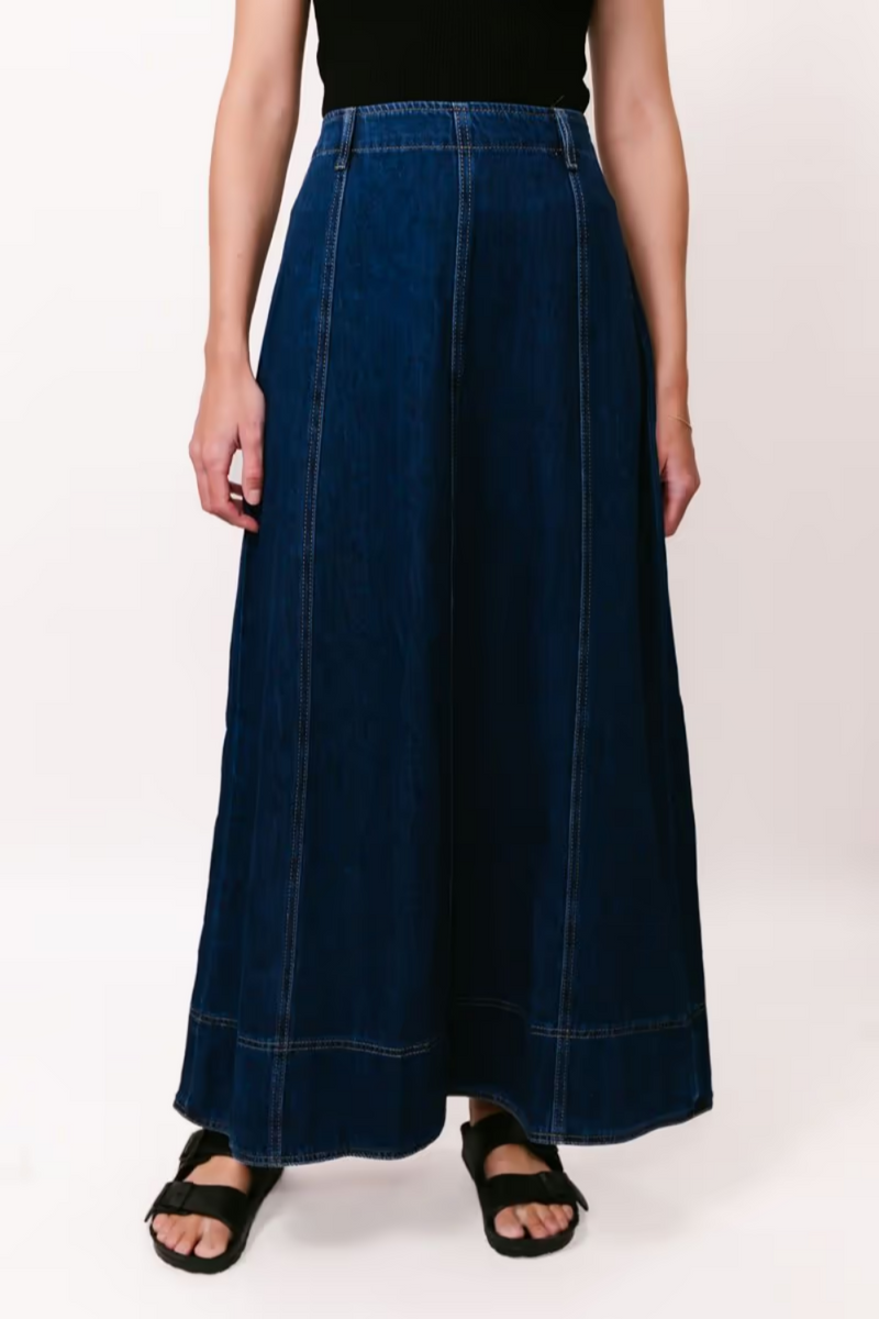 Lux Denim Skirt