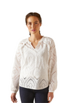 Women's Decelea L/s Blouse- White