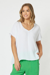 Threadz Byron Cotton V neck Top