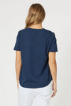 Slub Cotton Tee - Navy