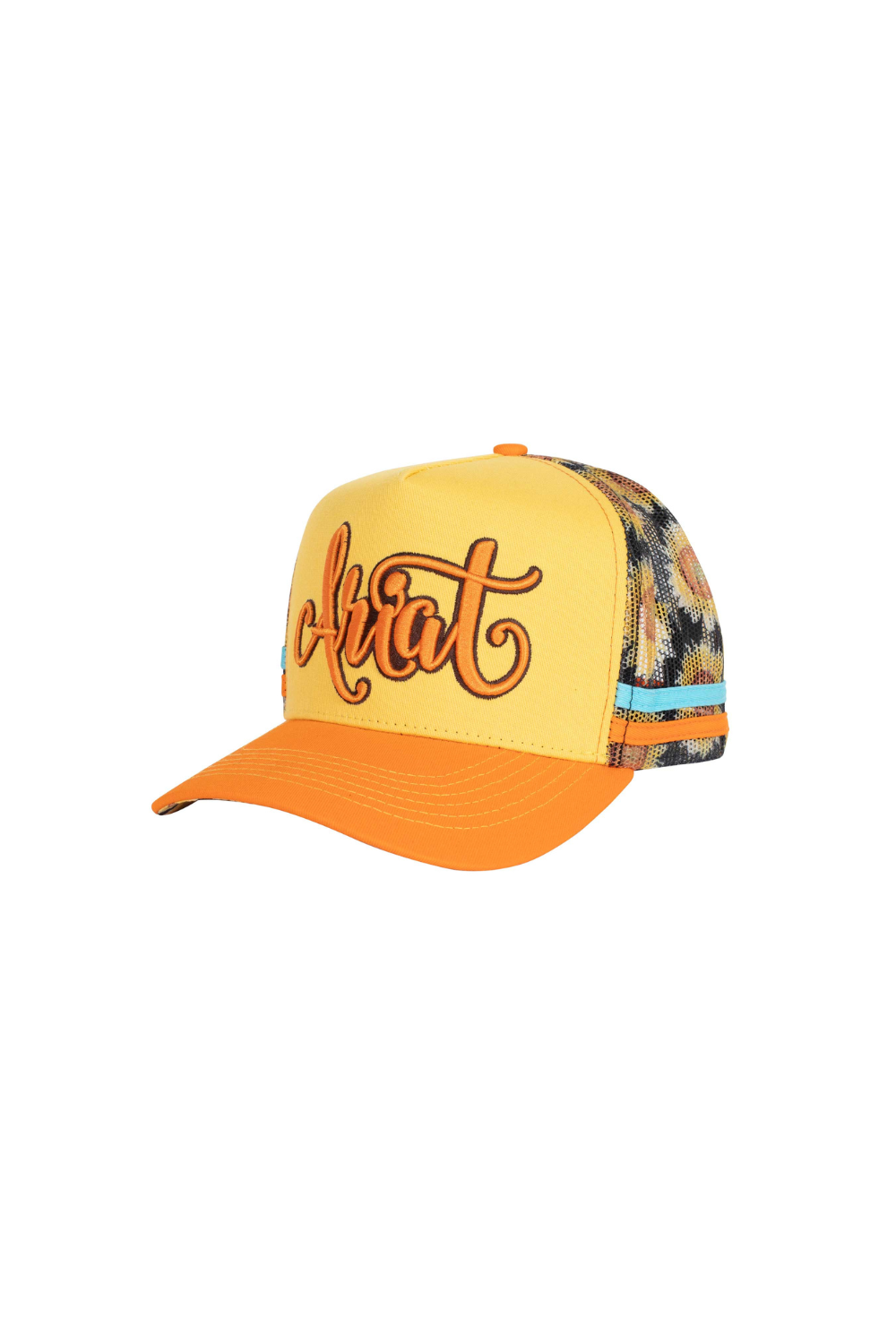 Ariat Sunflower Script Mesh Trucker Cap - Wild Orange