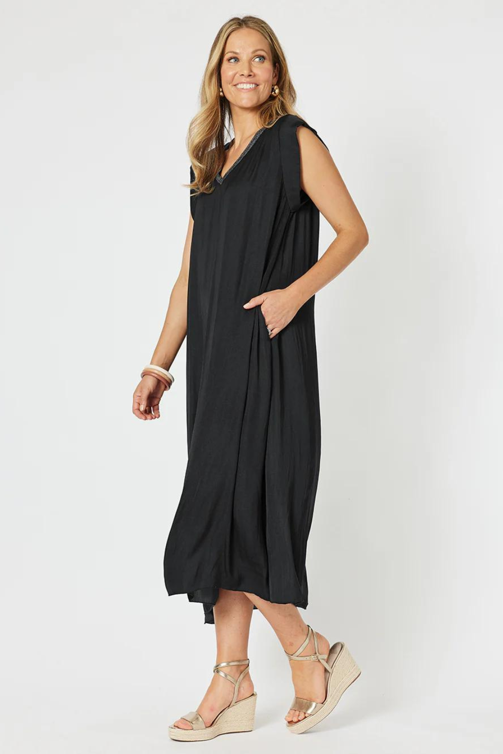 Traveller Luxe V Neck Dress