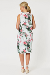 Paradise Print Dress- Khaki