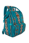 Southwestern Backpack Baby Bag- Turquoise