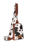 Cow Print Sling Bag