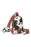 Cow Print Sling Bag