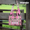 Aztec Crossbody Tote Bag- Pink